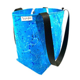 **Limited Release** Banner Tote Bag, Large: "Blue Splash"