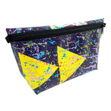 **Limited Release** Banner Zipper Pouch, Large: "Spring Fun"