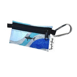 FPZPSS-OCB Shark Painted Plastics Upcycle Hawaii Hand painted Fused Plastic Zipper Pouches Upcycled reclaimed Made in Hawaii
