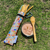 Fused Plastic "Bring-Your-Own" Slide Pouch and Cutlery Sets