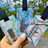 Melted Marine Debris Luggage Tags