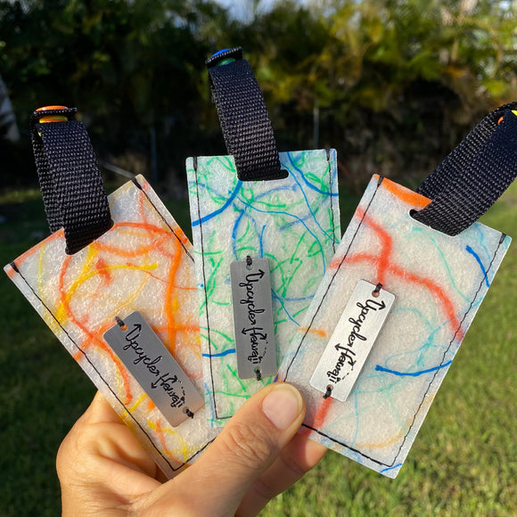 Melted Marine Debris Luggage Tags