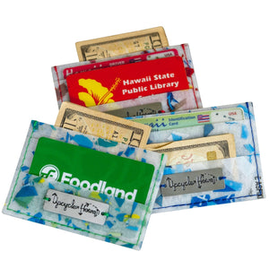 plastic credit card sleeve Fused Plastic Credit Card Wallet