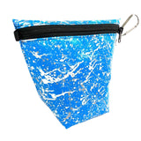**Limited Release** Banner Zipper Pouch, Pyramid: "Silver Splash"