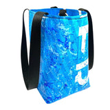 **Limited Release** Banner Tote Bag, Large: "Blue Splash"
