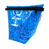**Limited Release** Banner Zipper Pouch, Pyramid: "Blue Splash"