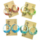 Fused Plastic Earrings: Circle Cut-Out
