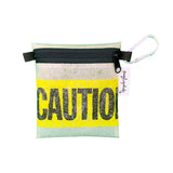 Upcycle Hawaii Fused Plastic Caution Tape Pouches Upcycled Repurposed Made in Hawaii