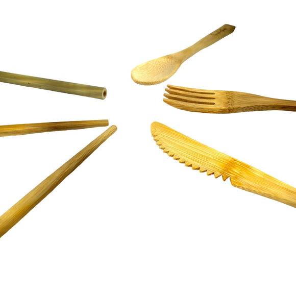 Bamboo Cutlery Sets, Cutlery Only