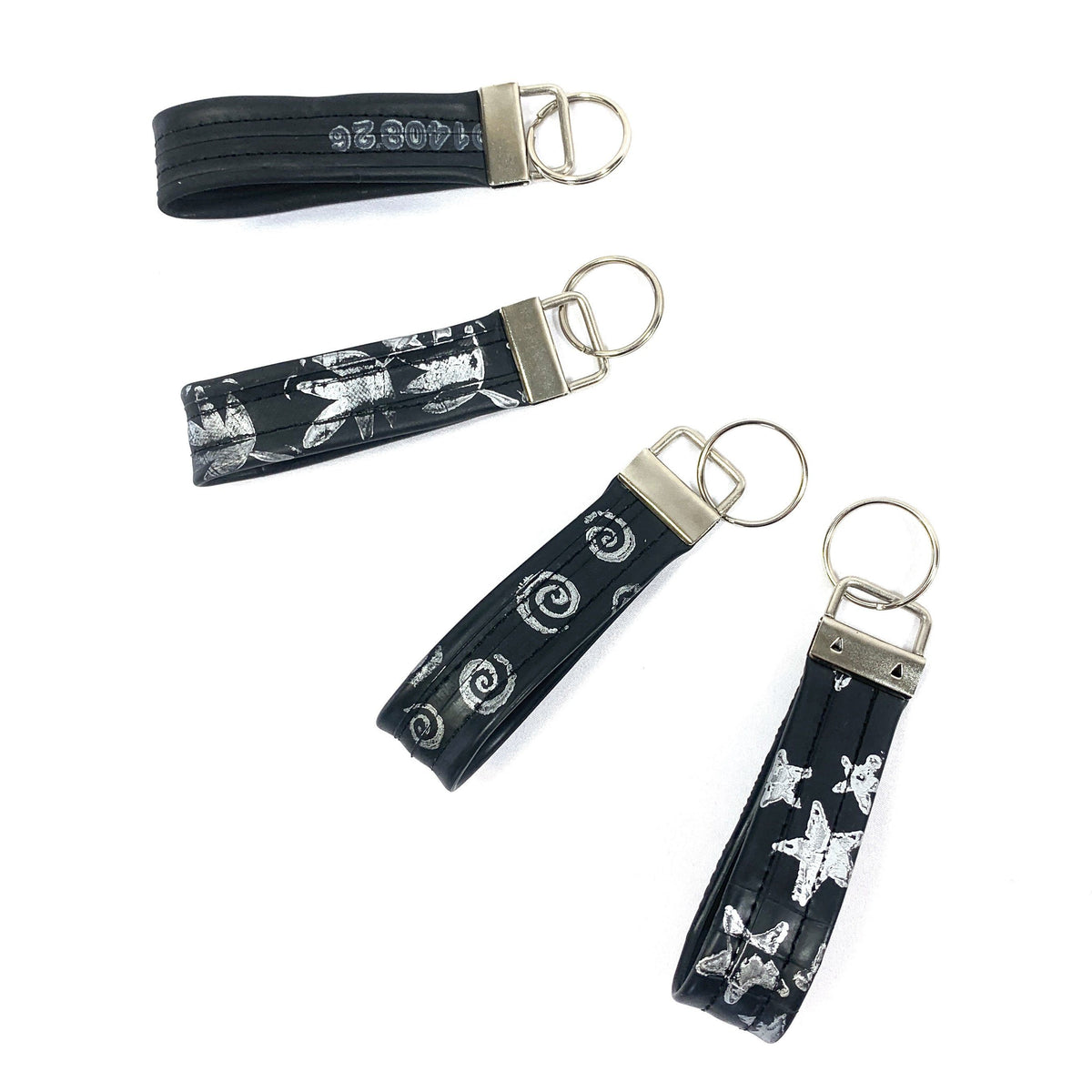 Keychain Inner Tube Upcycle Hawaii Reclaimed Rubber Innertube Keychain